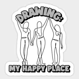 Doodling Art: Drawing My Happy Place Sticker